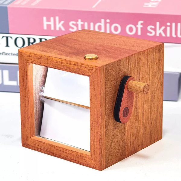 Personalized Hand Crank Photo Flip Box with Light Personalized Hand Crank Photo Flip Box with Light