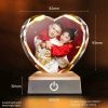 Personalized Heart Crystal Photo Keepsake