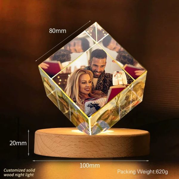 Personalized Heart Crystal Photo Keepsake