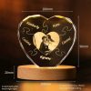 Personalized Heart Crystal Photo Keepsake