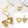 Personalized Heart Locket Necklace with Custom Photo and Name Personalized Heart Locket Necklace with Custom Photo and Name