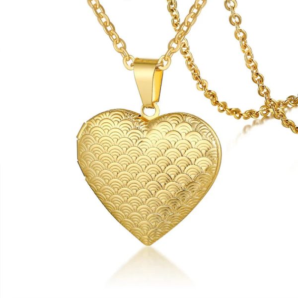 Personalized Heart Locket Necklace with Custom Photo and Name Personalized Heart Locket Necklace with Custom Photo and Name