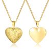 Personalized Heart Locket Necklace with Custom Photo and Name Personalized Heart Locket Necklace with Custom Photo and Name