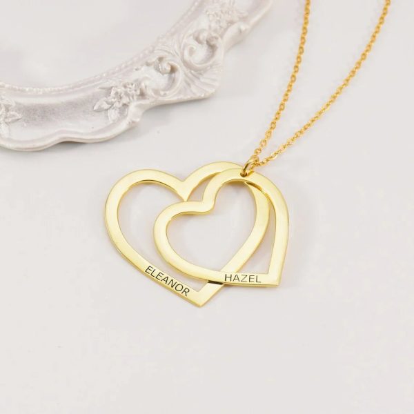 Personalized Heart Name Necklace in Stainless Steel Personalized Heart Name Necklace in Stainless Steel
