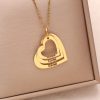Personalized Heart Name Necklace in Stainless Steel Personalized Heart Name Necklace in Stainless Steel
