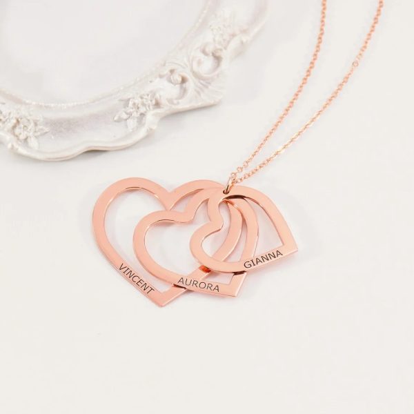 Personalized Heart Name Necklace in Stainless Steel Personalized Heart Name Necklace in Stainless Steel