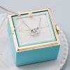 Personalized Heart Name Pendant Necklace with Rose Gift Box Personalized Heart Name Pendant Necklace with Rose Gift Box