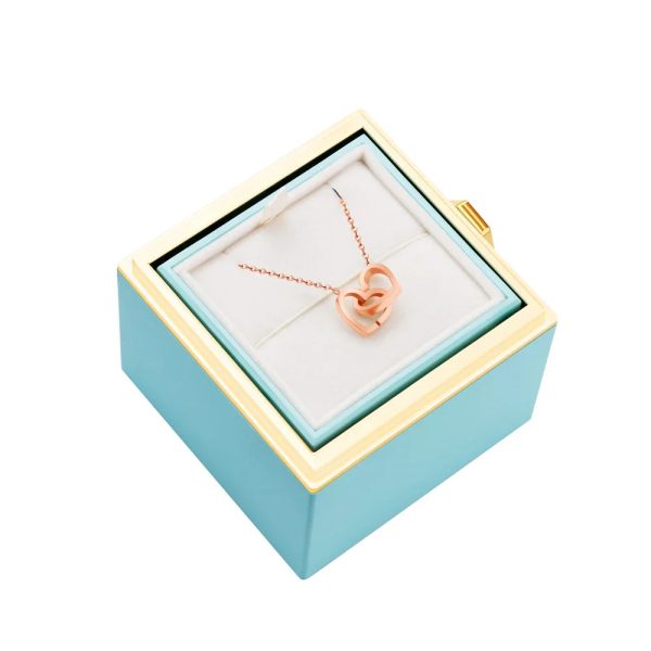 Personalized Heart Name Pendant Necklace with Rose Gift Box Personalized Heart Name Pendant Necklace with Rose Gift Box