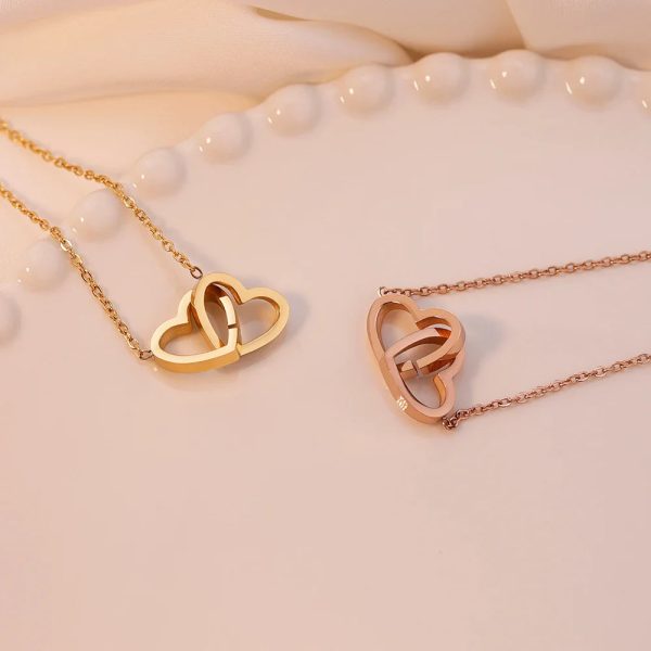 Personalized Heart Name Pendant Necklace with Rose Gift Box Personalized Heart Name Pendant Necklace with Rose Gift Box