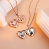 Personalized Heart Photo Locket Necklace