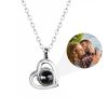 Personalized Heart Photo Projection Necklace with 100 Languages Personalized Heart Photo Projection Necklace with 100 Languages