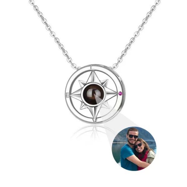 Personalized Heart Photo Projection Necklace with 100 Languages Personalized Heart Photo Projection Necklace with 100 Languages