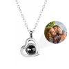 Personalized Heart Photo Projection Necklace with 100 Languages Personalized Heart Photo Projection Necklace with 100 Languages
