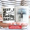 Personalized Hockey Dad And Child Best Dad Ever Custom Mug Personalized Hockey Dad And Child Best Dad Ever Custom Mug