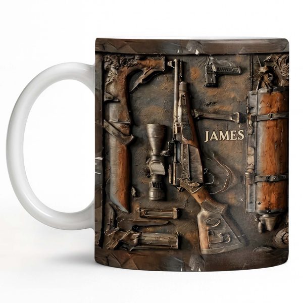 Personalized Hunting Enthusiast Gear - Personalized Custom Coffee Mug - HTG005_MG Personalized Hunting Enthusiast Gear - Personalized Custom Coffee Mug - HTG005_MG