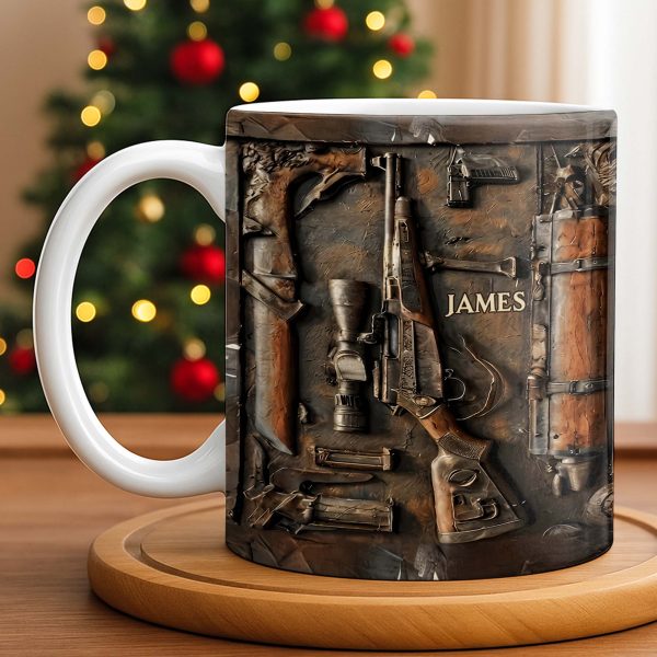 Personalized Hunting Enthusiast Gear - Personalized Custom Coffee Mug - HTG005_MG Personalized Hunting Enthusiast Gear - Personalized Custom Coffee Mug - HTG005_MG