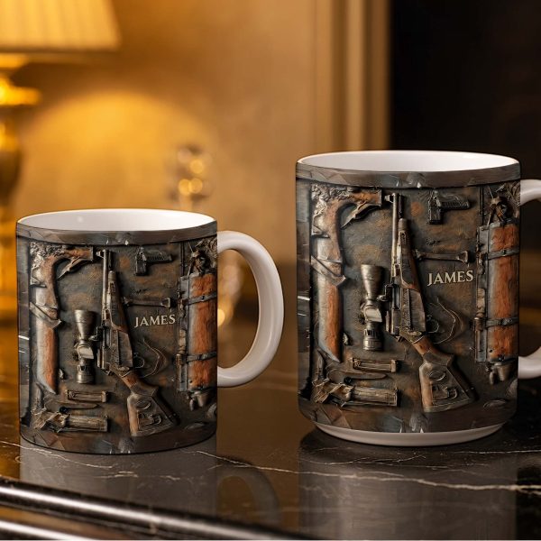Personalized Hunting Enthusiast Gear - Personalized Custom Coffee Mug - HTG005_MG Personalized Hunting Enthusiast Gear - Personalized Custom Coffee Mug - HTG005_MG