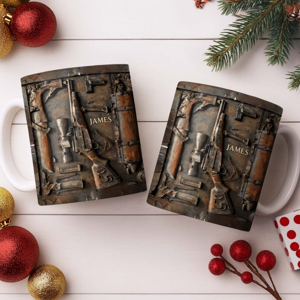 Personalized Hunting Enthusiast Gear - Personalized Custom Coffee Mug - HTG005_MG Personalized Hunting Enthusiast Gear - Personalized Custom Coffee Mug - HTG005_MG