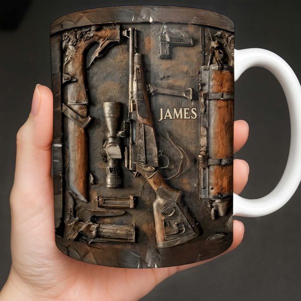 Personalized Hunting Enthusiast Gear - Personalized Custom Coffee Mug - HTG005_MG Personalized Hunting Enthusiast Gear - Personalized Custom Coffee Mug - HTG005_MG