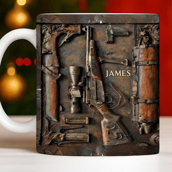 Personalized Hunting Enthusiast Gear - Personalized Custom Coffee Mug - HTG005_MG Personalized Hunting Enthusiast Gear - Personalized Custom Coffee Mug - HTG005_MG