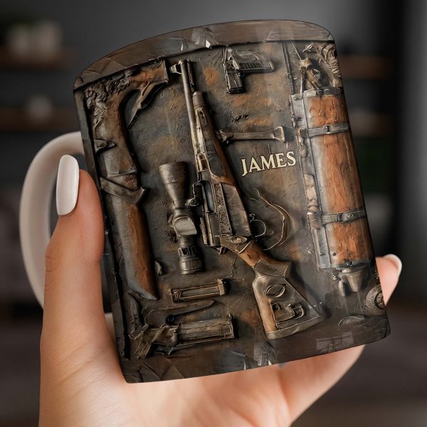 Personalized Hunting Enthusiast Gear - Personalized Custom Coffee Mug - HTG005_MG Personalized Hunting Enthusiast Gear - Personalized Custom Coffee Mug - HTG005_MG