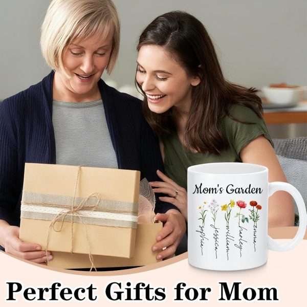 Personalized Mama Coffee Mug Custom Photo Birth Flower Mug, Gift for Mom Birthday Mother's Day Christmas Gift Personalized Mama Coffee Mug Custom Photo Birth Flower Mug, Gift for Mom Birthday Mother's Day Christmas Gift