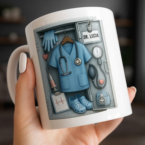 Personalized Medical Professional Essentials Design - Personalized Custom Coffee Mug - DOC068_MG Personalized Medical Professional Essentials Design - Personalized Custom Coffee Mug - DOC068_MG