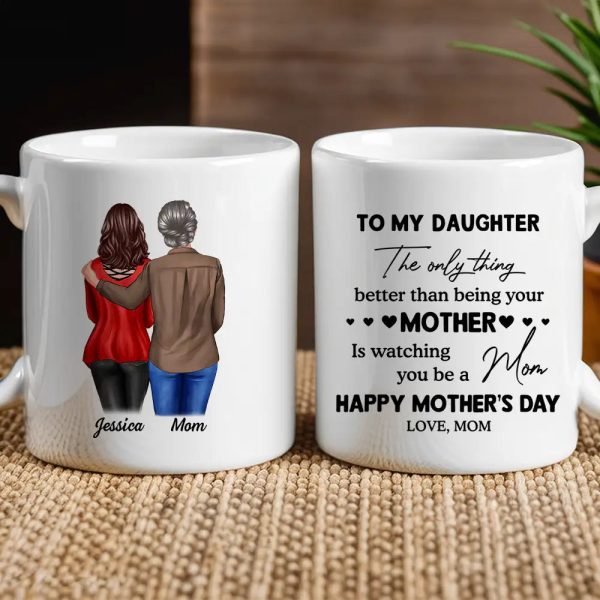 Personalized Mother's Day Mug for Daughter - Custom Gift From Mom Personalized Mother's Day Mug for Daughter - Custom Gift From Mom