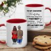 Personalized Mother's Day Mug for Daughter - Custom Gift From Mom Personalized Mother's Day Mug for Daughter - Custom Gift From Mom