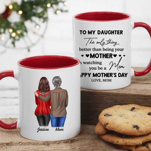 Personalized Mother's Day Mug for Daughter - Custom Gift From Mom Personalized Mother's Day Mug for Daughter - Custom Gift From Mom