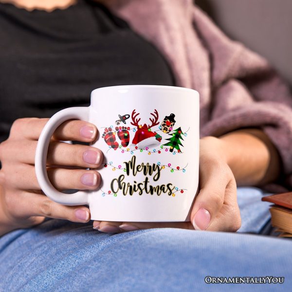 Personalized Mug Baby Christmas Buffalo Plaid Gift Personalized Mug Baby Christmas Buffalo Plaid Gift