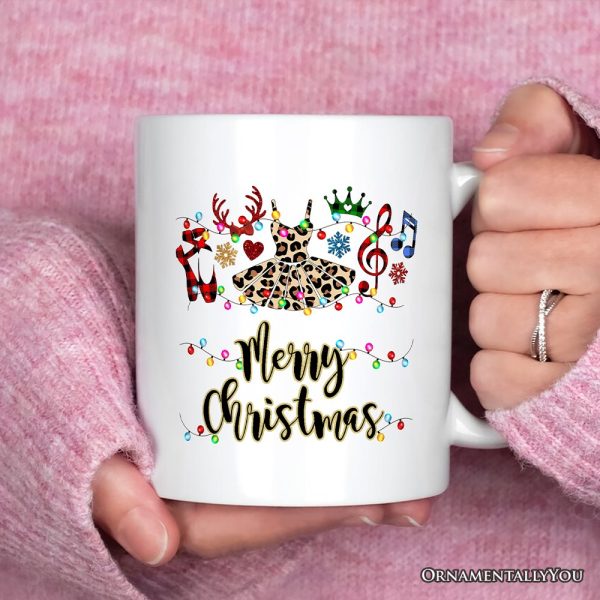 Personalized Mug Ballet Buffalo Plaid Christmas, Dance Teacher Gift Personalized Mug Ballet Buffalo Plaid Christmas, Dance Teacher Gift