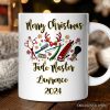 Personalized Mug Barber Buffalo Plaid Christmas, Barbershop Gift Personalized Mug Barber Buffalo Plaid Christmas, Barbershop Gift
