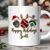 Personalized Mug Baseball Buffalo Plaid Christmas, Team and Coaches Gift Personalized Mug Baseball Buffalo Plaid Christmas, Team and Coaches Gift