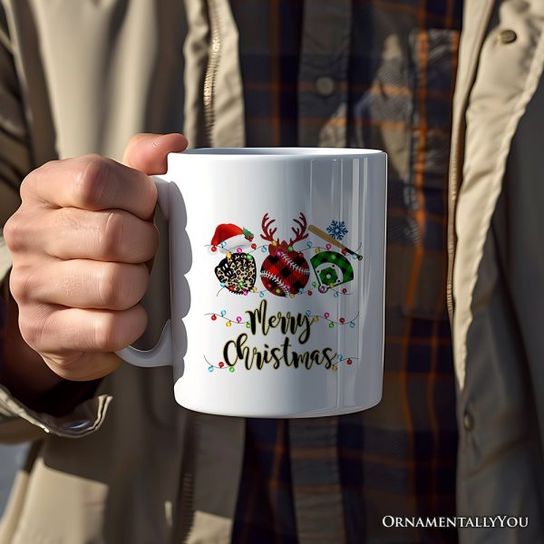 Personalized Mug Baseball Buffalo Plaid Christmas, Team and Coaches Gift Personalized Mug Baseball Buffalo Plaid Christmas, Team and Coaches Gift