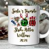 Personalized Mug Bowling Buffalo Plaid Christmas, Ball Pins and Trophy Personalized Mug Bowling Buffalo Plaid Christmas, Ball Pins and Trophy