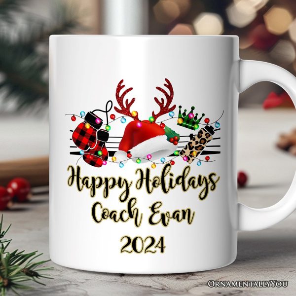 Personalized Mug Boxing Buffalo Plaid Christmas, Team and Coaches Gift Personalized Mug Boxing Buffalo Plaid Christmas, Team and Coaches Gift