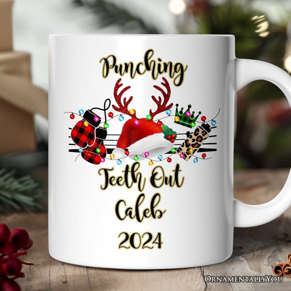 Personalized Mug Boxing Buffalo Plaid Christmas, Team and Coaches Gift Personalized Mug Boxing Buffalo Plaid Christmas, Team and Coaches Gift