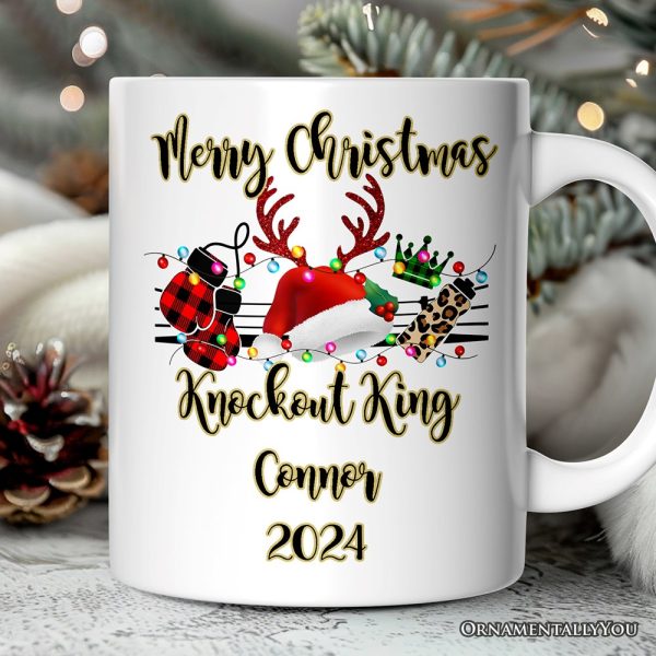 Personalized Mug Boxing Buffalo Plaid Christmas, Team and Coaches Gift Personalized Mug Boxing Buffalo Plaid Christmas, Team and Coaches Gift