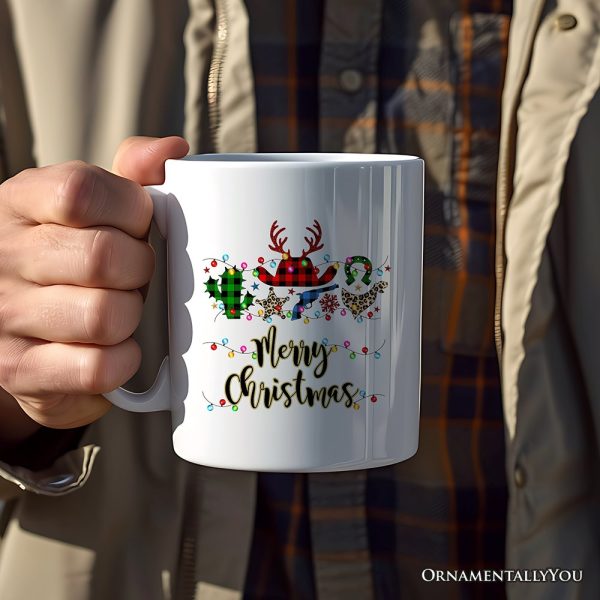 Personalized Mug Buffalo Plaid Gunslinger Western Cowboy Style Christmas Personalized Mug Buffalo Plaid Gunslinger Western Cowboy Style Christmas