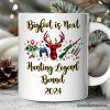 Personalized Mug Buffalo Plaid Hunting Theme Christmas, Hunter Gift, Red and Green Deer and Gun Personalized Mug Buffalo Plaid Hunting Theme Christmas, Hunter Gift, Red and Green Deer and Gun