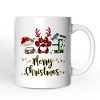 Personalized Mug Cat Buffalo Plaid Christmas, Cat Mom Gift Personalized Mug Cat Buffalo Plaid Christmas, Cat Mom Gift