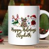 Personalized Mug Cheerleader Buffalo Plaid Christmas, Cheer Mom Gift Personalized Mug Cheerleader Buffalo Plaid Christmas, Cheer Mom Gift