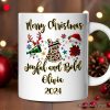Personalized Mug Cheerleader Buffalo Plaid Christmas, Cheer Mom Gift Personalized Mug Cheerleader Buffalo Plaid Christmas, Cheer Mom Gift