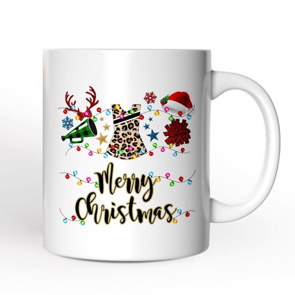Personalized Mug Cheerleader Buffalo Plaid Christmas, Cheer Mom Gift Personalized Mug Cheerleader Buffalo Plaid Christmas, Cheer Mom Gift