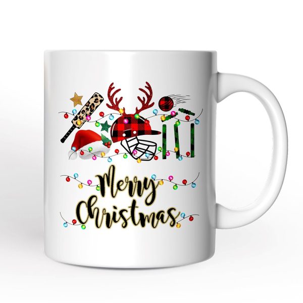 Personalized Mug Cricket Buffalo Plaid Christmas, Team and Coaches Gift Personalized Mug Cricket Buffalo Plaid Christmas, Team and Coaches Gift