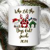 Personalized Mug Dog Buffalo Plaid Christmas, Dog Mom Gift Personalized Mug Dog Buffalo Plaid Christmas, Dog Mom Gift