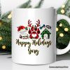 Personalized Mug Dog Buffalo Plaid Christmas, Dog Mom Gift Personalized Mug Dog Buffalo Plaid Christmas, Dog Mom Gift