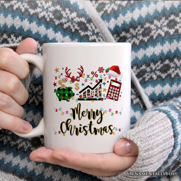 Personalized Mug Finance Professional Buffalo Plaid Christmas, Custom Accountant and Financial Advisor Gift Personalized Mug Finance Professional Buffalo Plaid Christmas, Custom Accountant and Financial Advisor Gift