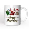 Personalized Mug Football Buffalo Plaid Christmas, Team and Coaches Gift